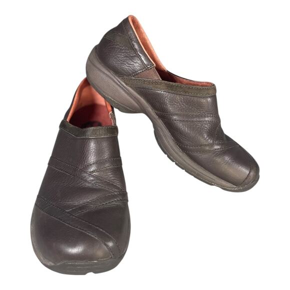 Merrell Women’s Primo Patch Brown Leather Clogs Size-7.5 - Picture 2 of 9